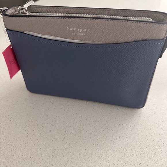 kate spade Handbags - kate spade Navy and Taupe Men's Toiletry Bag